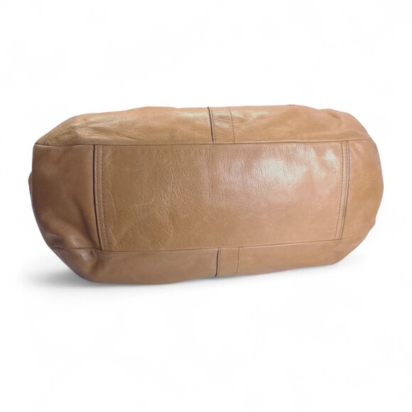 COACH Ergo Pleated Satchel in tan - Picture 3 of 8